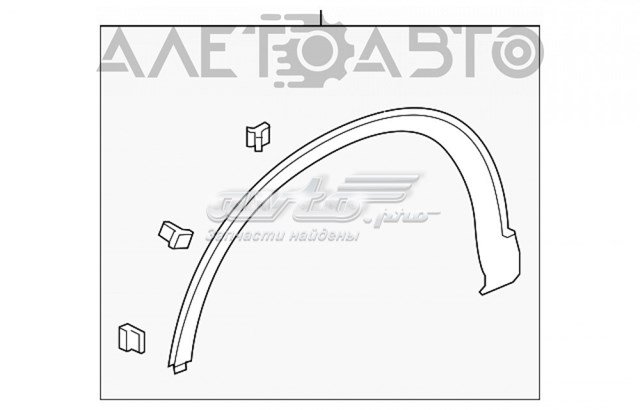 74165T0AA02 Honda Poszerzenie (nakładka) reperaturki błotnika przedniego lewy