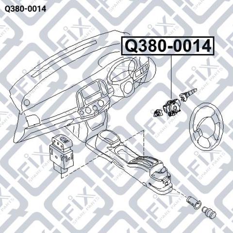 Q3800014 Q-fix Pierścień kontaktowy AIRBAG, taśma kierownicy