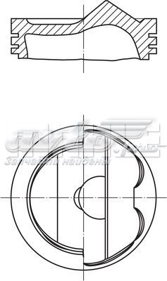 Tłok, komplet do jednego cylindru, STD Mahle Original 028PI00125000 cena, od 201,13 USD