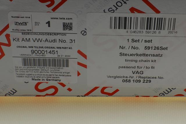 Łańcuch rozrządu, zestaw AIC 59126SET
