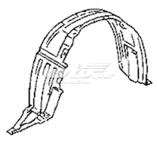 Nadkole błotnika przedniego prawe Toyota Carina E sedana (T19) (1992 - 1997) cena, od 14,38 USD