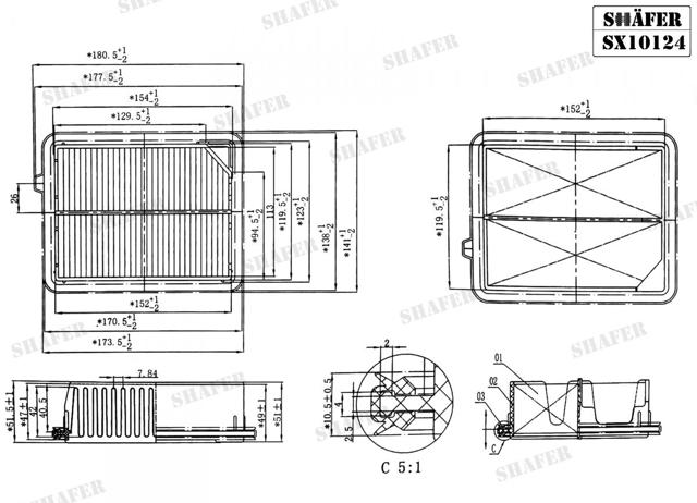 SX10124 Shafer Filtr powietrza