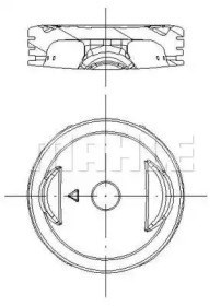 640RS101020N0 Mahle Original Zestaw pierścieni tłokowych do silnika, STD