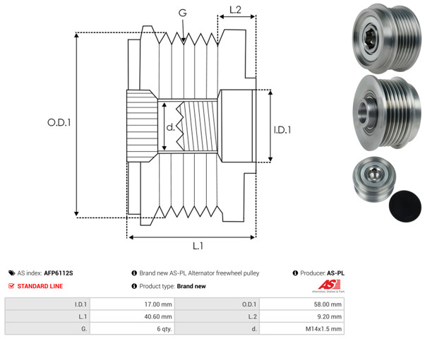 Do koszyka 274150W111 Toyota Koło pasowe alternatora