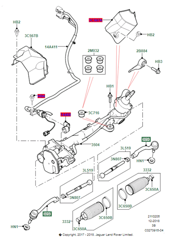 Końcówka drążka poprzecznego LR111480 Land Rover