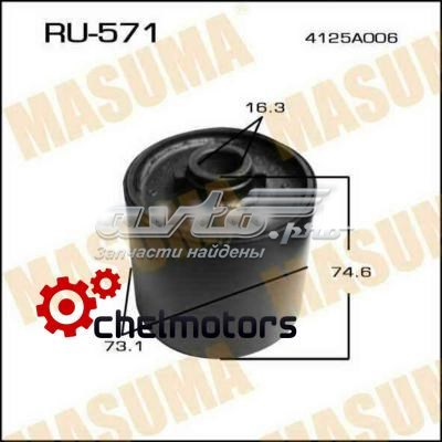 Silentblock wahacza podłużnego tylnego dolnego Masuma RU571 cena, od 15,99 USD