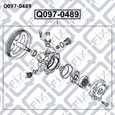 Do koszyka Q0970489 Q-fix Pompa wspomagania hydraulicznego kierownicy
