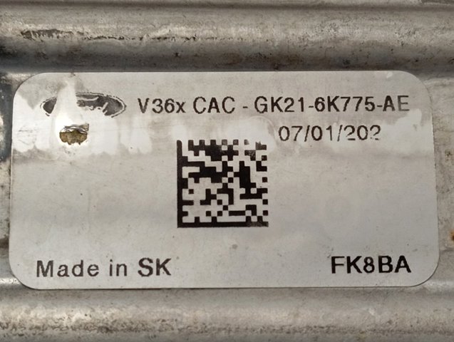 Chłodnica intercoolera GK216K775AE Ford
