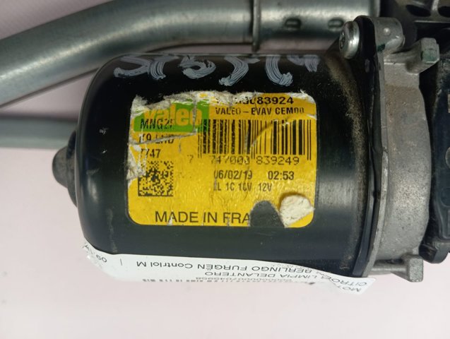 Do koszyka 9816558880 Peugeot/Citroen Mechanizm wycieraczek
