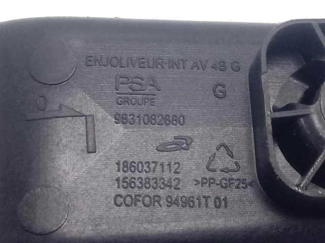 Panel przyciskowy sterowania podnośnikiem szyby przedni lewy 98349233ZD Peugeot/Citroen