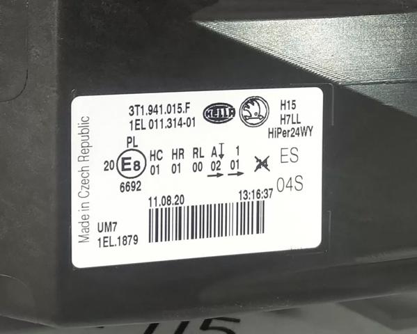 Reflektor lewy VAG 3T1941015F cena, od 615,54 USD