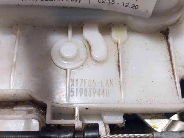 Zamek drzwi tylnych prawych do Fiat Tipo EGEA 356