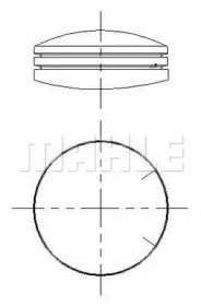 Pierścienie tłokowe na 1 cylinder, STD. Mahle Original 028RS101010V0 cena, od 38,00 USD