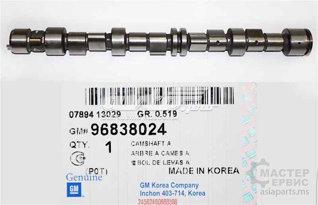 Do koszyka 96838024 General Motors Wał rozrządu silnika