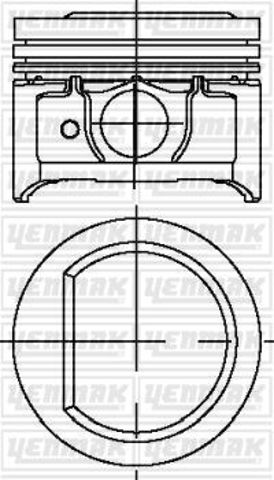 Tłok, komplet do jednego cylindru, STD do Ford Escort CLASSIC AAL, ABL