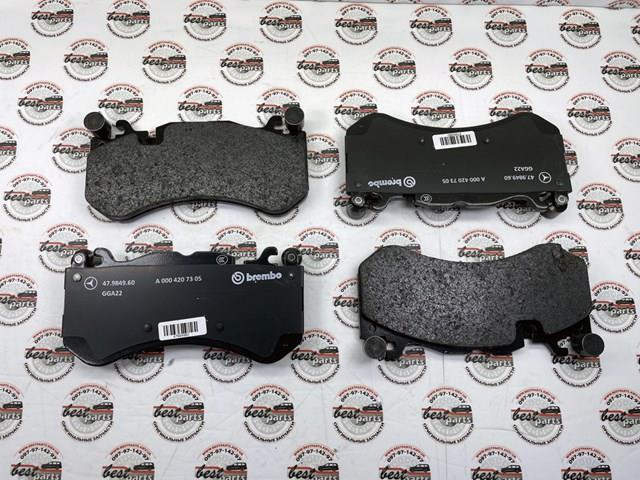 Klocki hamulcowe przednie tarczowe Mercedes A0004207205 cena, od 151,44 USD