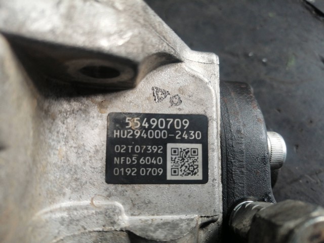 Do koszyka 55490709 Opel Pompa wtryskowa wysokiego ciśnienia