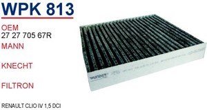 Do koszyka WPK813 Wunder Filtr kabiny