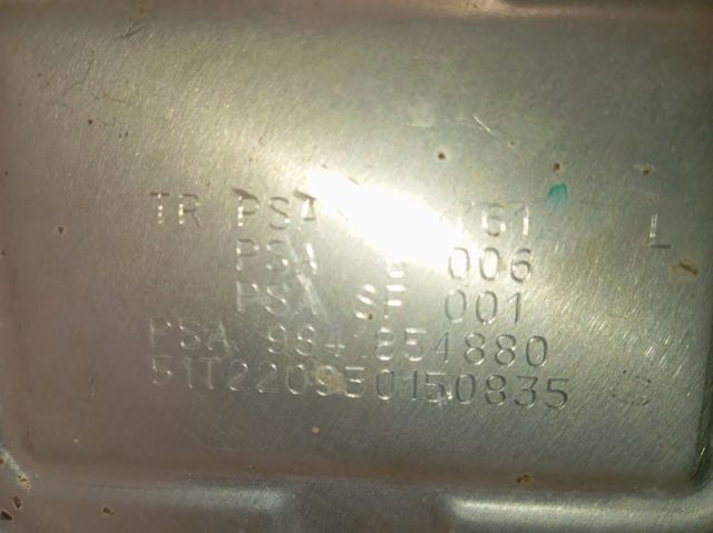Filtr cząstek stałych układu wydechowego do Peugeot 308 III FB, FH, FP, F3, FM