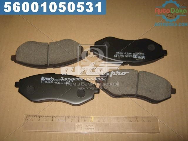 Klocki hamulcowe przednie tarczowe Mando MPD16 cena, od 14,89 USD