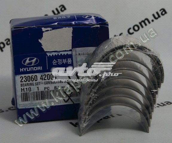 Panewki korbowodowe wału korbowego, zestaw, 2. naprawa (+0,50) Hyundai H200 