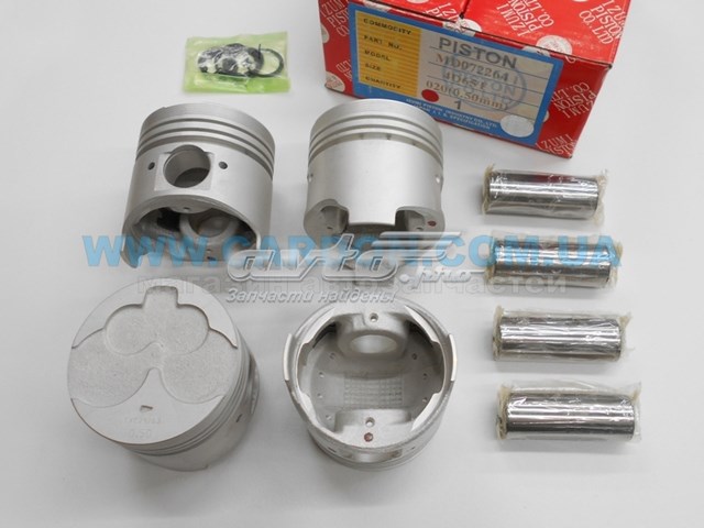 Tłok, komplet na 1 cylinder, 2. naprawa (+0,50) do Mitsubishi Galant V E1A