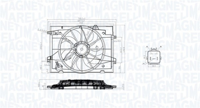 Silniczek wentylatora chłodzenia Magneti Marelli MTC784AX cena, od 96,01 USD
