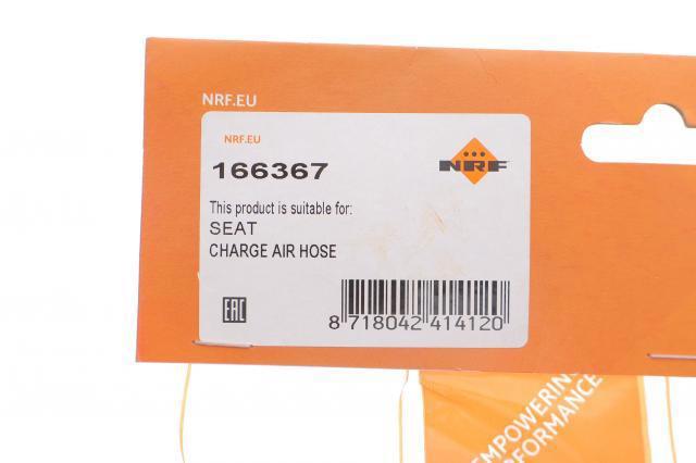 Przewód (króciec) intercoolera NRF 166367 cena, od 45,05 USD