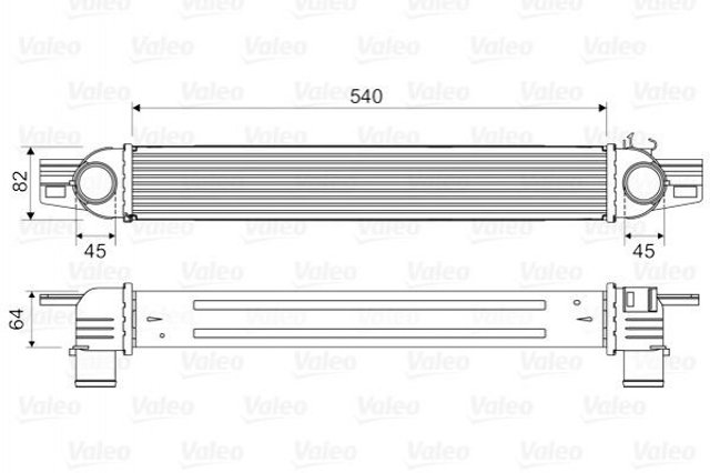 Chłodnica intercoolera 818545 VALEO