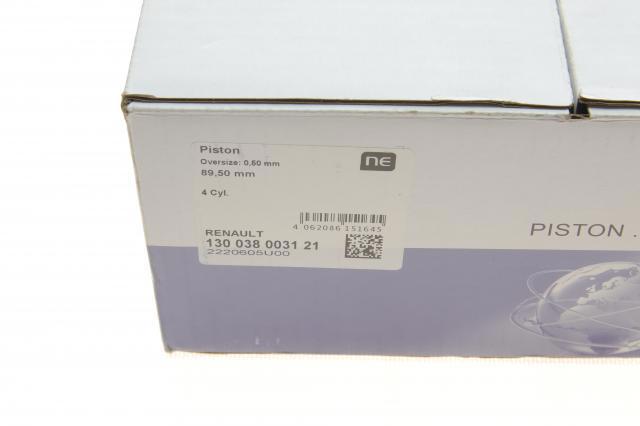 130038003121 NE/NPR Tłok, komplet na 1 cylinder, 2. naprawa (+0,50)