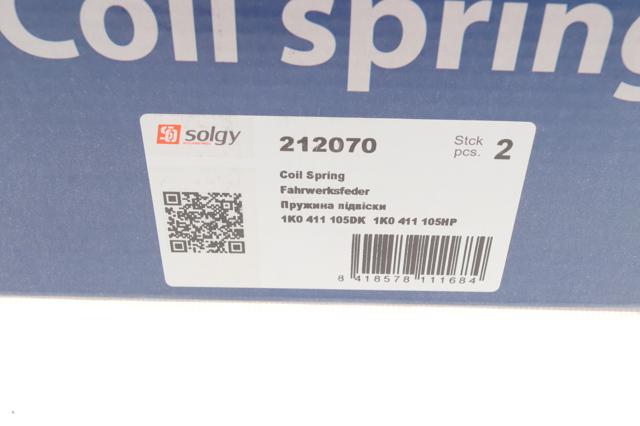 Sprężyna przednia Solgy 212070