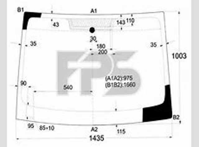 1618394380 Peugeot/Citroen Szyba przednia