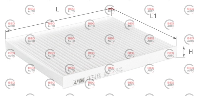 Filtr kabiny Alpha Filter AF5181 cena, od 7,42 USD