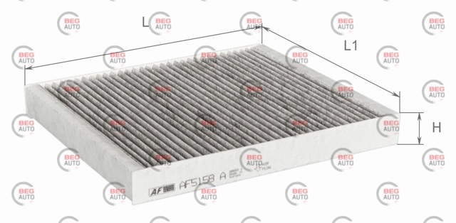 Do koszyka AF5158A Alpha Filter Filtr kabiny