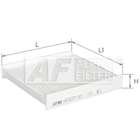 Do koszyka AF5077 Alpha Filter Filtr kabiny
