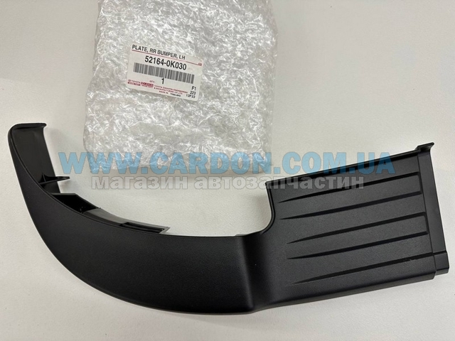 521640K030 Toyota Nakładka na zderzak tylny lewa