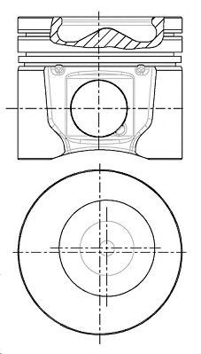 8743700700 Nural Tłok, komplet na 1 cylinder, 2. naprawa (+0,50)