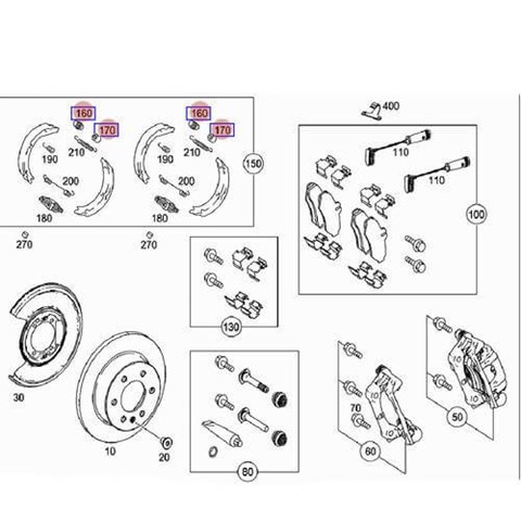 BSG60260005 BSG Zestaw naprawczy zacisku hamulcowego tylnego