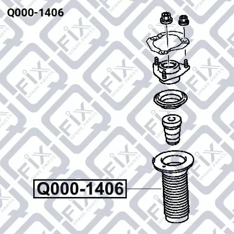 Osłona amortyzatora przedniego Q-fix Q0001406 cena, od 21,29 USD