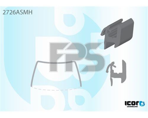 Listwa ochronna szyby przedniej do Citroen C3 I FC
