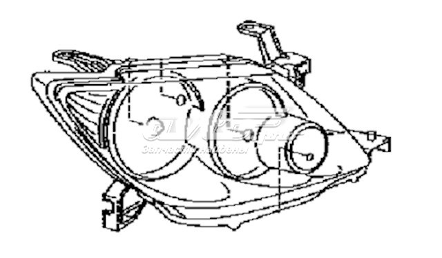 Reflektor prawy do Toyota FORTUNER  N5, N6