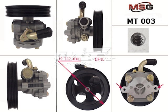 Pompa wspomagania hydraulicznego kierownicy Q0970520 Q-fix