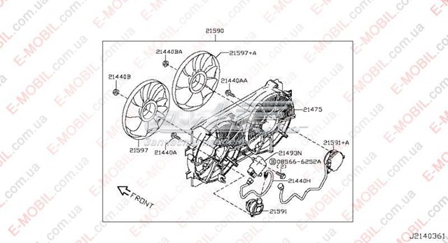 Regulator obrotów wentylatora (sterownik) A18700A28001 Nissan/Infiniti