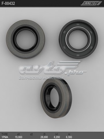 Uszczelniacz maglownicy/mechanizmu kierowniczego (patrz wymiary) Emmetec F00432