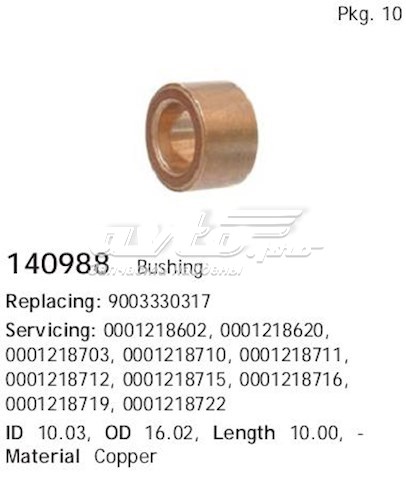 140988 Cargo Tuleja rozrusznika