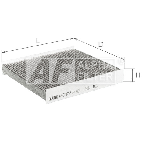 Do koszyka AF5077A Alpha Filter Filtr kabiny