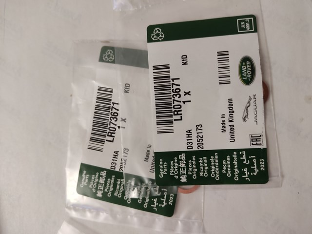 Uszczelka przewodu dopływu oleju do turbiny Land Rover LR073671