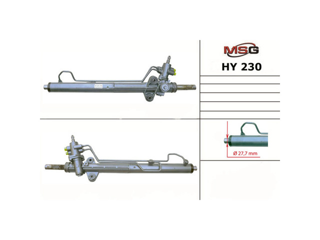 Listwa kierownicza (maglownica) MSG HY230 cena, od 309,92 USD