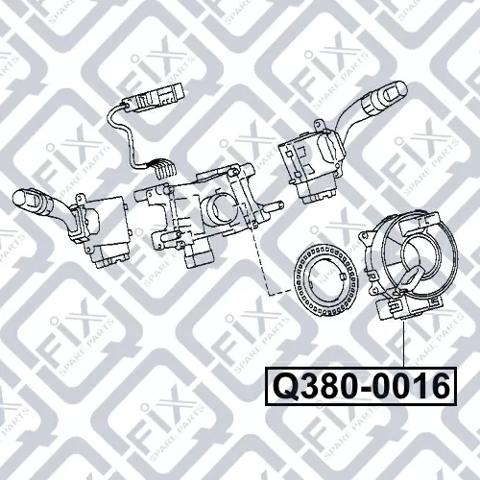 Pierścień kontaktowy AIRBAG, taśma kierownicy Q-fix Q3800016