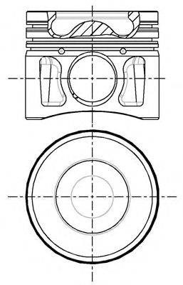 8742770040 Nural Tłok, komplet do jednego cylindru, STD